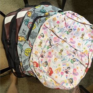 Kids Cartoon Character Backpack Set